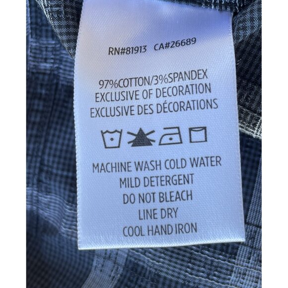 Robert Graham Shirt Men's L Blue Houndstooth  Long Sleeve Button Down Shirt - Picture 14 of 16